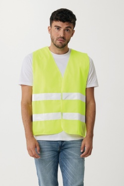 Logo trade advertising product photo of: GRS recycled PET high-visibility safety vest